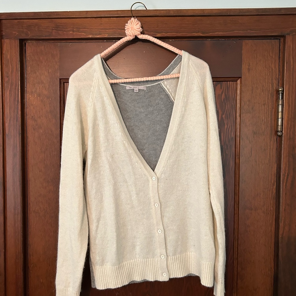 GAP Cream Cardigan Sweater
